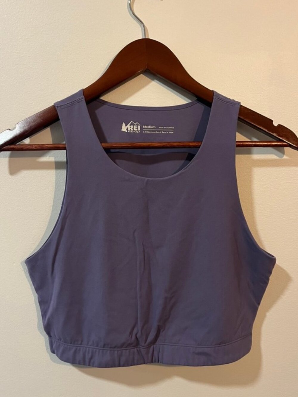 REI Women's Purple Cropped Fitted Tank Top